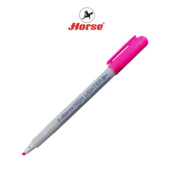 HORSE ตราม้า ปากกาเน้นข้อความ H-45 คละสี - สีชมพู