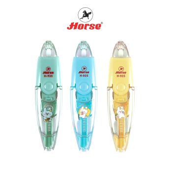 HORSE (ตราม้า )เทปลบคำผิด ลายการ์ตูน สีพาสเทล ตราม้า H-935 จำนวน 1 อัน