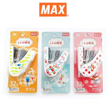 MAX (ตราแม็กซ์ )เครื่องเย็บกระดาษ ตราแม็กซ์  HD-10FL3K  จำนวน 1 ตัว/ลายเครื่องดื่ม