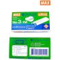 MAX แม็กซ์ ลวดเย็บกระดาษ NO.3-1M 1000 ลวด/กล่อง ( จำนวน 4 กล่อง/แพ็ค)