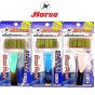 Horse ตราม้า ชุดเครื่องเย็บกระดาษ HD-10EE สีพาสเทล+ลวดเย็บสีกล่องพลาสติก จำนวน 1 ชุด