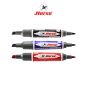 HORSE (ตราม้า) ปากกาเคมี  มาร์คเกอร์ 2 หัว ตราม้า  สีเดียว TWIN-PEN (12ด้าม/กล่อง) จำนวน 1 กล่อง - น้ำตาลอ่อน