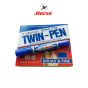 ทดสอบ HORSE (ตราม้า) ปากกาเคมี  มาร์คเกอร์ 2 หัว ตราม้า  สีเดียว TWIN-PEN (12ด้าม/กล่อง) จำนวน 1 กล่อง