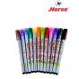 Horse ตราม้า ปากกาสีน้ำ ชุด 12 สี หัวพู่กัน H-102 จำนวน 1 ชุด