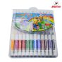 Horse ตราม้า ปากกาสีน้ำ 2หัว สีเดียว ชุด 12 สี H-220 จำนวน 1 ชุด