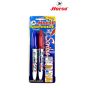 Horse (ตราม้า )ชุดปากกาเคมี หัวเดียว Scribie H-42 ชุด 2  สี จำนวน 1 ชุด - สีดำ-แดง