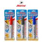 Horse (ตราม้า) ปากกาเคมี หัวเดียว สคริบบี้ (Scrribie) ตราม้า บิสเตอร์การ์ด จำนวน 1 แพ็ค - สีดำ