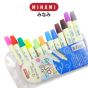 MINAMI (มินามิ) ปากกาสีน้ำ 2 หัว ชุด12 สี ตรามินามิ จำนวน 1 แพ็ค
