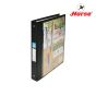 HORSE ตราม้าแฟ้มสอดแคตตาล็อก 3 ห่วง ตราม้า H-332 จำนวน 1 เล่ม พร้อมซองใส 11 รู 20 ซอง - ม่วง