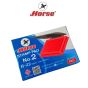 HORSE ตราม้า แท่นประทับตรา Horse No.2 แบบพลาสติก H-22 (Size 7cm.x11cm.) จำนวน 1 อัน - สีดำ