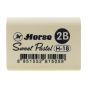 Horseตราม้า ยางลบดินสอ สีพาสเทล 2B Sweet-Pastel H-18 จำนวน 1 ก้อน