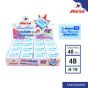 Horseตราม้า ยางลบดินสอ สีพาสเทล 4B ก้อนสีฟ้า Sweet-Pastel H-19 จำนวน 48 ก้อน/กล่อง