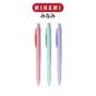 MINAMI (มินามิ) ปากกาลูกลื่น แบบกด 0.7 มม. ตรามินามิ MI-3002 ด้ามสีพลาสเทล  3 ด้าม / แพ็ค จำนวน 1 แพ็ค