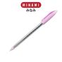 MINAMI (มินามิ) ปากกาลูกลื่น แบบปลอก สีพาสเทล 0.5 มม. MI-07  ตรามินามิ หมึกน้ำเงิน บรรจุ 3 ด้าม จำนวน 1 แพ็ค