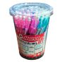 HORSE ตราม้า ปากกาลูกลื่น แบบกด  ด้ามเหลี่ยม 0.5มม. H-407    บรรจุ 50ด้าม /กระป๋อง  จำนวน 1 กระป๋อง - หมึกดำ