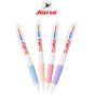 Horse (ตราม้า) ปากกาลูกลื่น 2 หัว 2 สี ตราม้า H-001 แบบกด 0.7 mm. ด้ามสีขาวทึบ จำนวน 1 ด้าม