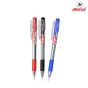 Horse(ตราม้า) ปากกาลูกลื่น กด ตราม้า 0.7 mm. H-801 ด้ามใส มีสีน้ำเงิน/ดำ/แดง จำนวน 1 ด้าม - หมึกน้ำเงิน