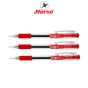 Horse(ตราม้า) ปากกาลูกลื่น กด ตราม้า 0.7 mm. H-801 ด้ามใส มีสีน้ำเงิน/ดำ/แดง จำนวน 1 ด้าม - หมึกดำ