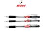 Horse(ตราม้า) ปากกาลูกลื่น กด ตราม้า 0.7 mm. H-801 ด้ามใส มีสีน้ำเงิน/ดำ/แดง จำนวน 1 ด้าม - หมึกดำ