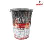 Horse(ตราม้า) ปากกาลูกลื่น กด ตราม้า 0.7 mm. H-801 ด้ามใส มี3สี บรรจุ 48 ด้าม/กระป๋อง จำนวน 1 กระป๋อง - หมึกน้ำเงิน