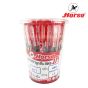 Horse (ตราม้า) ปากกาลูกลื่น แบบกด  0.7 mm.  ตราม้า H-901 ด้ามใส  บรรจุ 48 ด้าม/กระป๋อง จำนวน 1 กระป๋อง - หมึกดำ