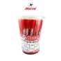 Horse (ตราม้า) ปากกาลูกลื่น แบบกด  0.7 mm.  ตราม้า H-902 ด้ามทึบ บรรจุ 48 ด้าม/กระป๋อง - หมึกสีแดง