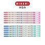 MINAMI (มินามิ) ดินสอดำ ยางลบหัวโต HB ลายการ์ตูน มินามิ แพ็ค 12 แท่ง คละลาย + กบเหลา + ปลอกจับ  จำนวน 1 แพ็ค