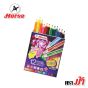 HORSE ตราม้า ดินสอสีไม้สั้น 12สี+กบเหลา รุ่นใหม่ (1x1)