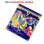 Horse ตราม้า ดินสอสีไม้ยาว 24 สี NEW SUPERIOR SERIES HG-24 จำนวน 1 กล่อง