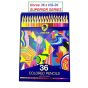 Horse (ตราม้า ) ดินสอสี สีไม้ยาว 36สี NEW SUPERIOR SERIES ตราม้า  HG-36 จำนวน 1 กล่อง