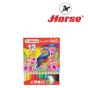 HORSE ตราม้า ดินสอสีไม้จัมโบ้ 12สี กล่องแดง จำนวน 1กล่อง