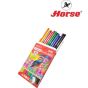 HORSE ตราม้า ดินสอสีไม้จัมโบ้ 12สี กล่องแดง จำนวน 1กล่อง