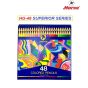 Horse ตราม้า ดินสอสีไม้ยาว 48 สี NEW SUPERIOR SERIES ( สีพิเศษ)HG-48 ตราม้า จำนวน 1 กล่อง