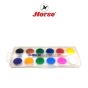 HORSE (ตรตาม้า) สีน้ำแบบชนิดก้อน กล่องพลาสติก ชุด 12สี H-2007 ตราม้า จำนวน 1 กล่อง