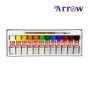 Arrow (แอโรว์) สีน้ำ หลอดพลาสติก 7.5 cc. แอโรว์ ชุด 12 สี จำนวน 1 กล่อง