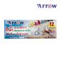 Arrow (แอโรว์) สีน้ำ หลอดพลาสติก 7.5 cc. แอโรว์ ชุด 12 สี จำนวน 1 กล่อง