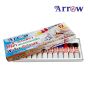 Arrow (แอโรว์) สีน้ำ หลอดพลาสติก 7.5 cc. แอโรว์ ชุด 12 สี จำนวน 1 กล่อง
