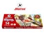 HORSE (ตราม้า) สีน้ำหลอดอะลูมิเนียม ตราม้า ชุด 14 สี+พู่กัน จำนวน 1 กล่อง