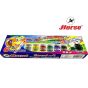 HORSE ตราม้า สีโปสเตอร์ชุด 6 สี H-02 กล่องน้ำเงิน พร้อมพู่กัน จำนวน 1 กล่อง