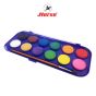 HORSE (ตราม้า) สีน้ำ ชุด12สี ชนิดก้อน กล่องพลาสติก H-400 ตราม้า จำนวน 1 กล่อง