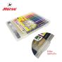HORSE ตราม้า ชุดดินสอสีไม้ แบบกด พร้อมไส้ + กบเหลา H-204 ชุด 12 สี จำนวน 1 กล่อง