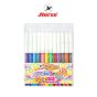 HORSE (ตราม้า) ปากกาสีน้ำ (ปากกาเมจิก) ตราม้า  H-77 ด้ามสี  ชุด12สี จำนวน 1 ชุด