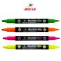 HORSE (ตราม้า) ปากกาเน้นข้อความ 2 หัวสีเดียว ตราม้า H-777  2 IN 1    จำนวน 1 ด้าม - สีส้ม