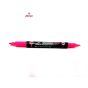 HORSE (ตราม้า) ปากกาเน้นข้อความ 2 หัวสีเดียว ตราม้า H-777  2 IN 1    จำนวน 1 ด้าม - สีส้ม