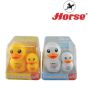 HORSE ตราม้า เครื่องเหลาดินสอ ทรงรูปเป็ด 2 IN 1 H-218 คละสี 1 เครื่อง