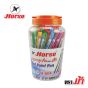 HORSEตราม้า ปากกาลูกลื่น 0.7มม.H-604 หมึกน้ำเงิน จำนวน 1 ด้าม/คละสี