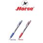 Horseตราม้า ปากกาลูกลื่น แบบกด 0.7มม. H-577 จำนวน 1 ด้าม - หมึกแดง