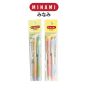 MINAMI (มินามิ) ปากกาลูกลื่น 0.5 mm. MI-01 สีหวาน  บรรจุ 2 ด้าม /แพ็ค