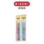 MINAMI (มินามิ) ปากกาลูกลื่น  0.5 mm. MI-02 สีหวาน ตรามินามิ  บรรจุ 2 ด้าม /แพ็ค