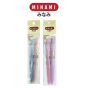 MINAMI (มินามิ) ปากกาลูกลื่น 0.5 mm. MI-05 สีหวาน ตรามินามิ แพ็ค 2 ด้าม  .หมึกน้ำเงิน จำนวน 1 แพ็ค